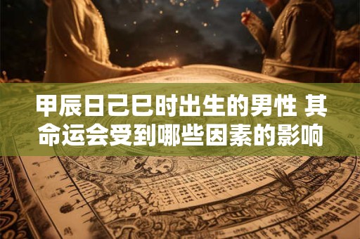 甲辰日己巳时出生的男性 其命运会受到哪些因素的影响