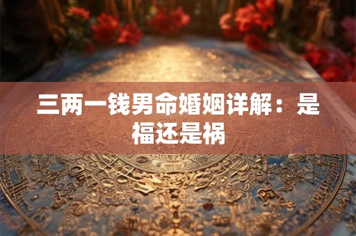 三两一钱男命婚姻详解：是福还是祸