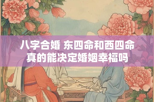 八字合婚 东四命和西四命真的能决定婚姻幸福吗