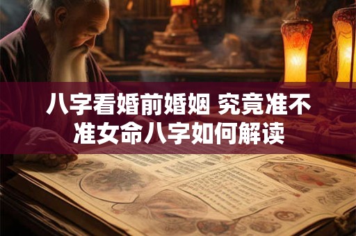 八字看婚前婚姻 究竟准不准女命八字如何解读