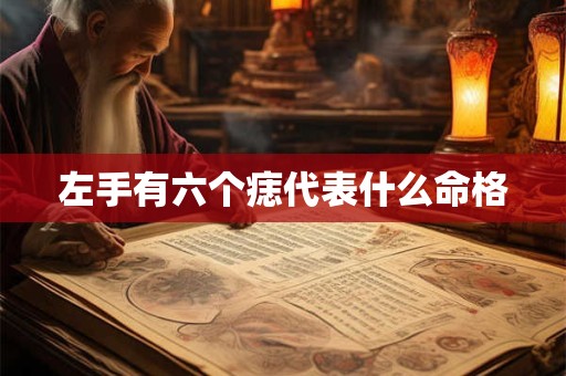 左手有六个痣代表什么命格