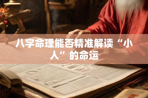八字命理能否精准解读“小人”的命运