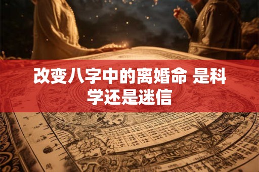 改变八字中的离婚命 是科学还是迷信