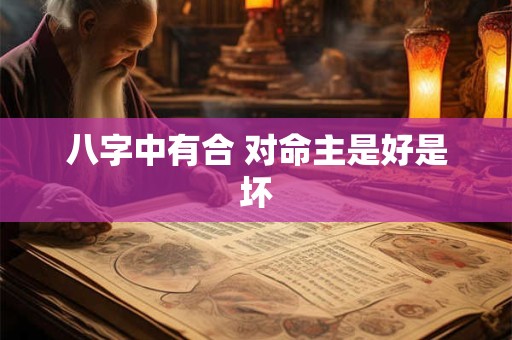 八字中有合 对命主是好是坏