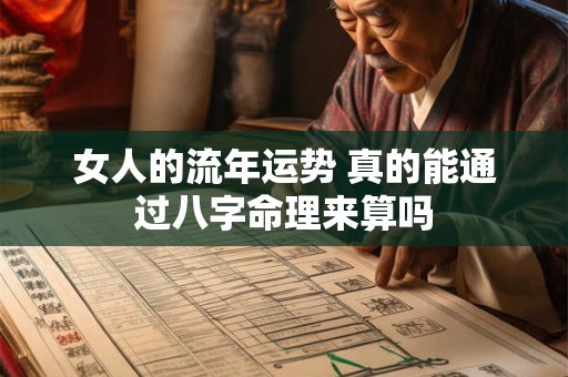 女人的流年运势 真的能通过八字命理来算吗
