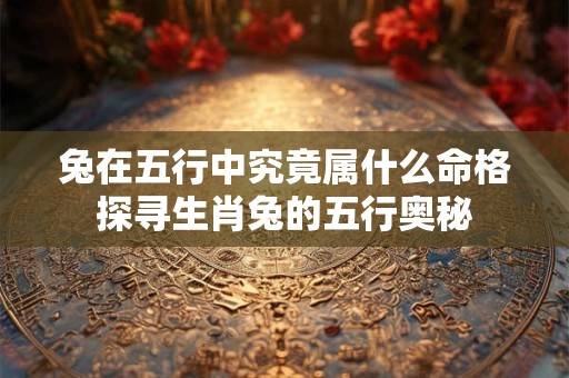 兔在五行中究竟属什么命格探寻生肖兔的五行奥秘