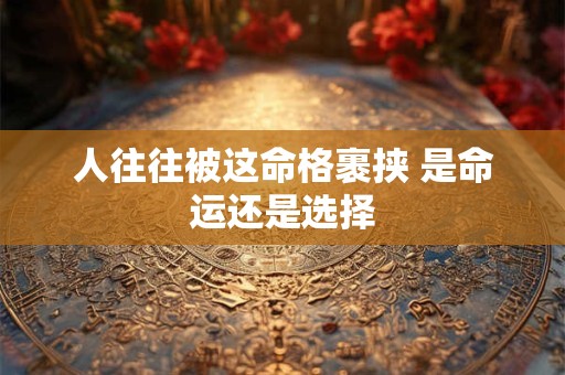 人往往被这命格裹挟 是命运还是选择