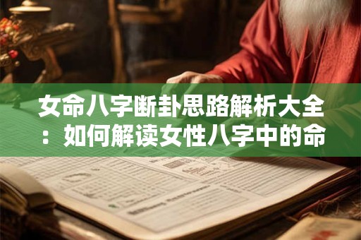 女命八字断卦思路解析大全：如何解读女性八字中的命运密码