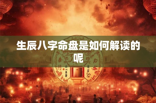 生辰八字命盘是如何解读的呢