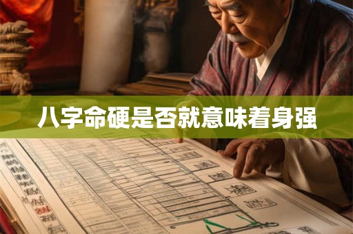 八字命硬是否就意味着身强