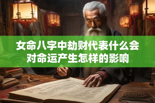 女命八字中劫财代表什么会对命运产生怎样的影响