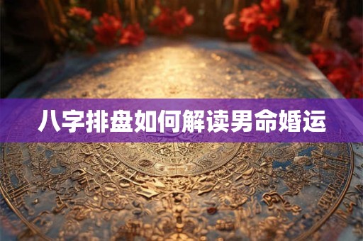 八字排盘如何解读男命婚运