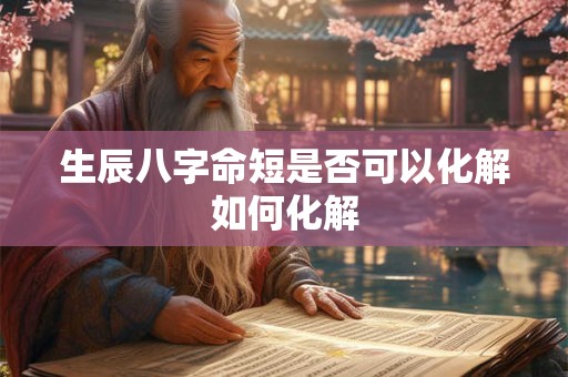 生辰八字命短是否可以化解如何化解