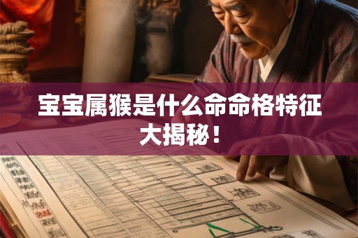 宝宝属猴是什么命命格特征大揭秘！