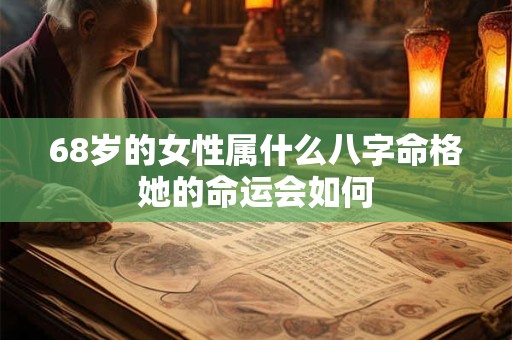 68岁的女性属什么八字命格她的命运会如何