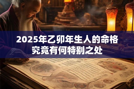 2026年乙卯年生人的命格究竟有何特别之处