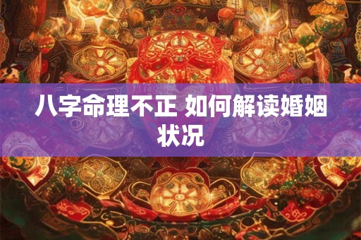 八字命理不正 如何解读婚姻状况