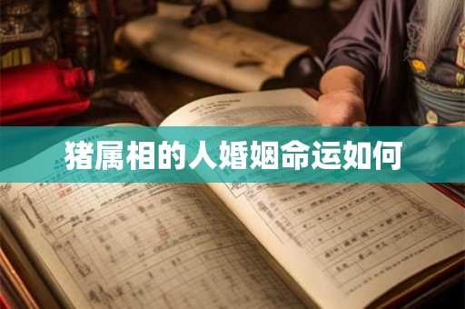 猪属相的人婚姻命运如何