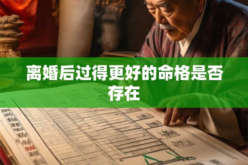 离婚后过得更好的命格是否存在