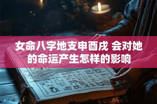 女命八字地支申酉戌 会对她的命运产生怎样的影响