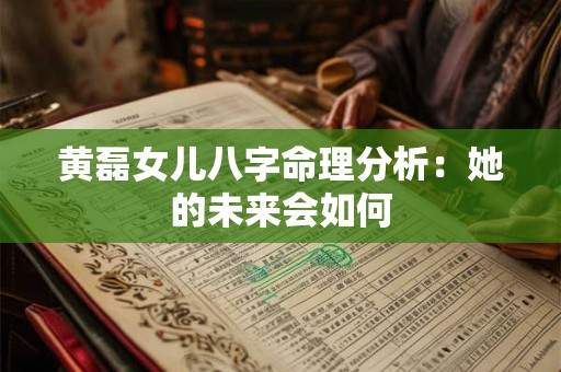 黄磊女儿八字命理分析：她的未来会如何