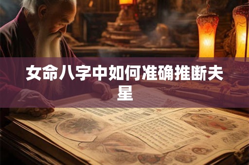 女命八字中如何准确推断夫星