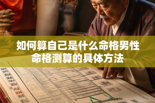 如何算自己是什么命格男性命格测算的具体方法