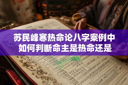 苏民峰寒热命论八字案例中 如何判断命主是热命还是寒命