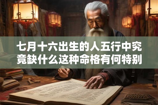 七月十六出生的人五行中究竟缺什么这种命格有何特别之处
