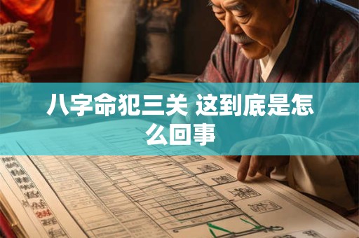 八字命犯三关 这到底是怎么回事