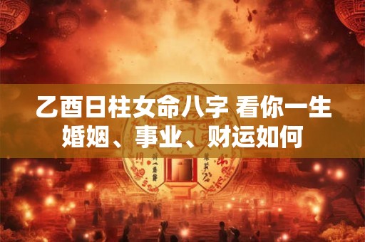 乙酉日柱女命八字 看你一生婚姻、事业、财运如何