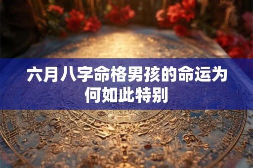 六月八字命格男孩的命运为何如此特别