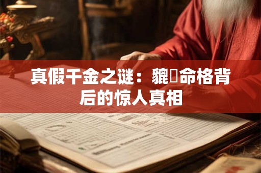 真假千金之谜：貔恘命格背后的惊人真相
