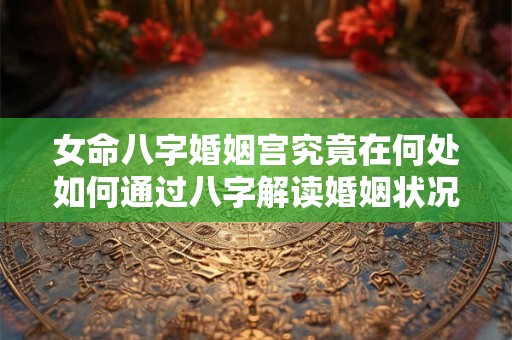 女命八字婚姻宫究竟在何处如何通过八字解读婚姻状况