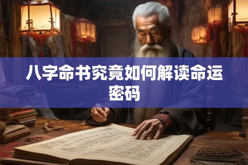 八字命书究竟如何解读命运密码