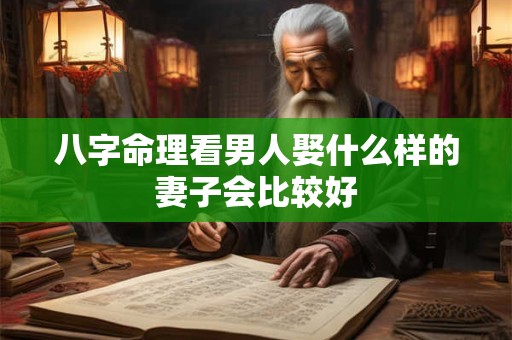 八字命理看男人娶什么样的妻子会比较好