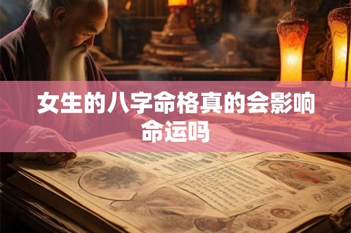 女生的八字命格真的会影响命运吗