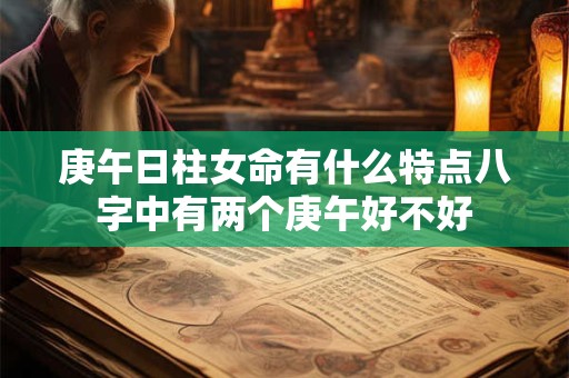 庚午日柱女命有什么特点八字中有两个庚午好不好