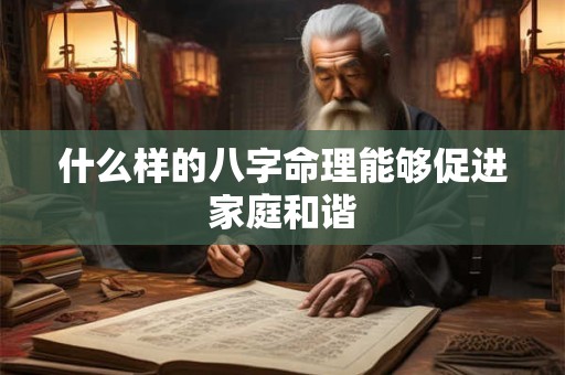什么样的八字命理能够促进家庭和谐