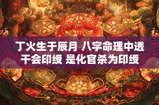 丁火生于辰月 八字命理中透干会印绶 是化官杀为印绶吗