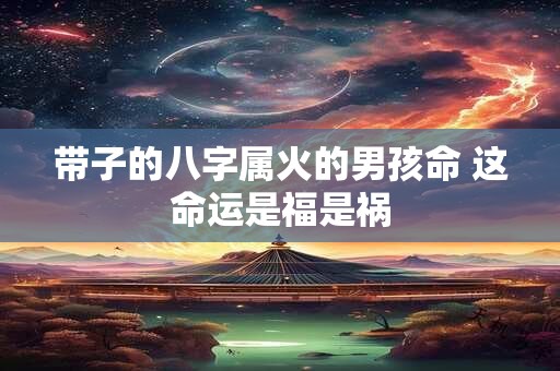 带子的八字属火的男孩命 这命运是福是祸