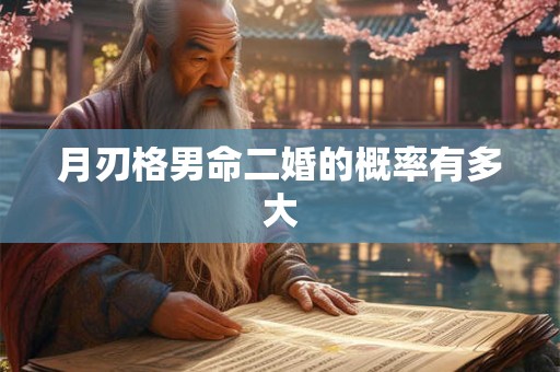 月刃格男命二婚的概率有多大