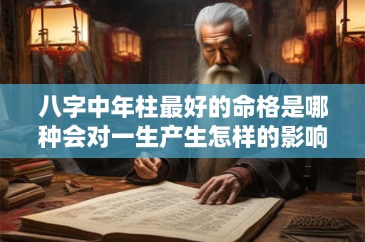 八字中年柱最好的命格是哪种会对一生产生怎样的影响