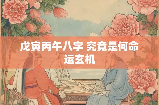 戊寅丙午八字 究竟是何命运玄机