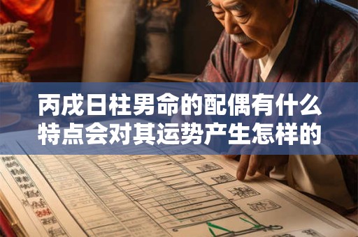 丙戌日柱男命的配偶有什么特点会对其运势产生怎样的影响