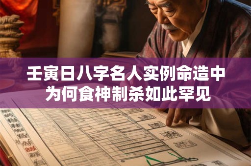 壬寅日八字名人实例命造中 为何食神制杀如此罕见