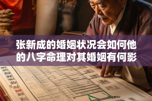张新成的婚姻状况会如何他的八字命理对其婚姻有何影响