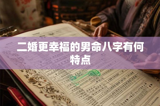 二婚更幸福的男命八字有何特点