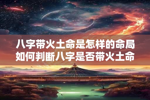 八字带火土命是怎样的命局如何判断八字是否带火土命