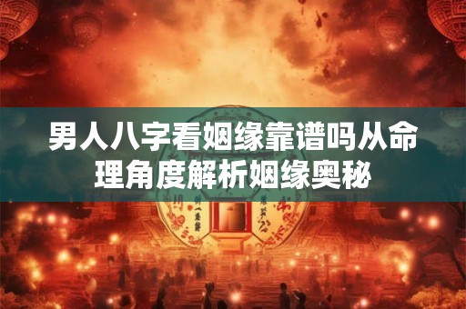 男人八字看姻缘靠谱吗从命理角度解析姻缘奥秘